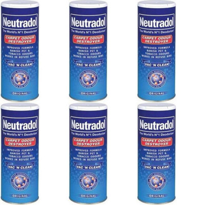 NEUTRADOL CARPET POWDER BLUE - 350 G (Pack of 6)