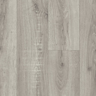 Neutral Anti-Slip Wood Effect Vinyl Flooring For LivingRoom DiningRoom Hallways And Kitchen Use-1m X 3m (3m²)
