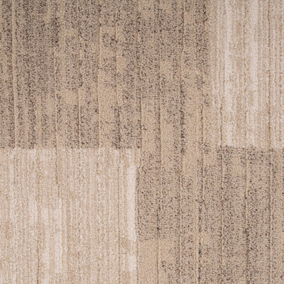 Neutral Beige Bold Geometric Soft Living Area Rug 160x230cm