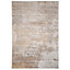 Neutral Beige Distressed Abstract Area Rug 120x170cm