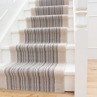 Striped on sale stair runner