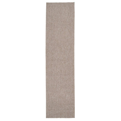 Neutral Minimalistic Cream Beige Boucle Textured Soft Area Rug 60cm x 240cm