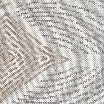 Neutral Modern Geometric Trellis Recycled Cotton Rug 120x170cm