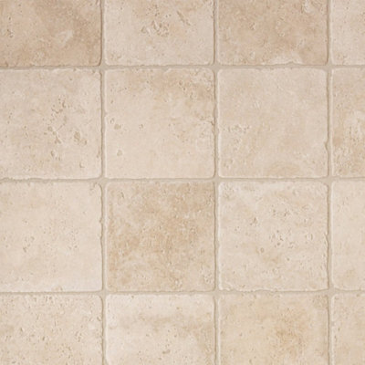 Neutral Stone Effect Anti-Slip Vinyl Sheet For LivingRoom DiningRoom Hallways And Kitchen Use-5m X 4m (20m²)