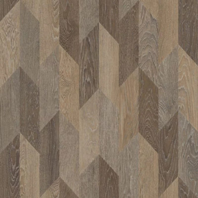 Neutral Wood Effect Vinyl Flooring, Anti-Slip Contract Commercial Vinyl Flooring with 3.5mm Thickness-7m(23') X 4m(13'1")-28m²