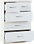 Nevada 3+2 Drawer Chest - L46 x W81 x H115.5 cm - White Gloss