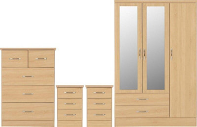 Mirrored store wardrobe set