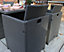 Nevada 4 Seater Cube Set - H75 x W114 x L114 cm - Grey