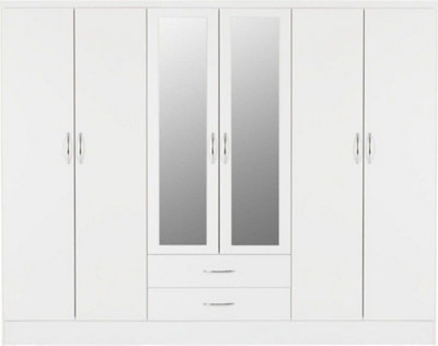 B&q white deals gloss wardrobes