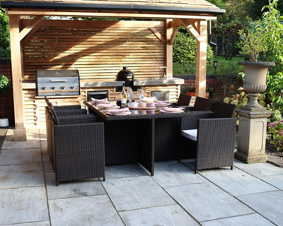 Rattan 6 seater cube hotsell