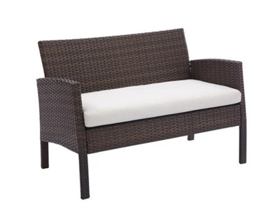 Nevada Conversation Set - H38 x W80 x L45 cm - Brown - 3