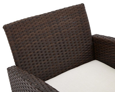 Nevada Conversation Set - H38 x W80 x L45 cm - Brown - 5