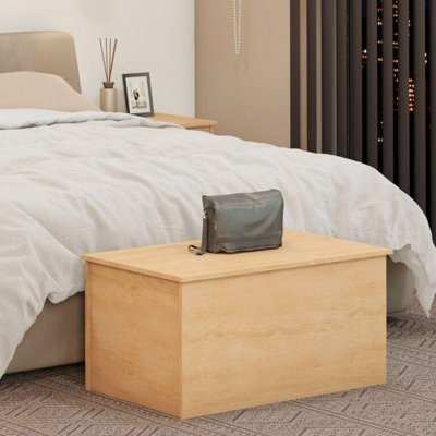 Nevada Storage Blanket Box Ottoman Sonoma Oak Effect Finish