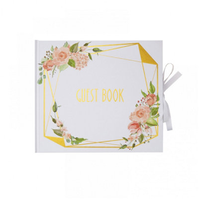 Neviti Floral Guest Book White (One Size)