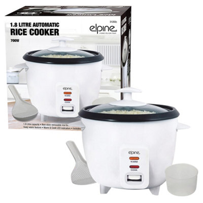 New 1.8l Non Stick Automatic Electric Rice Cooker Pot Warmer | DIY At B&Q