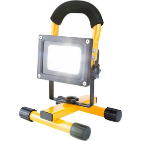 New 10w Bright Cob Led Rechargeable Cordless Portable Building Flood Light Camping