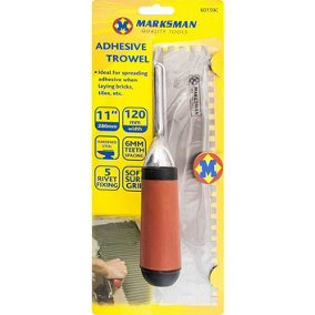 New 11 Inch Heavy Duty Adhesive Trowel Bricklaying Tiling Grip Strong Handle Workshop Tool Diy