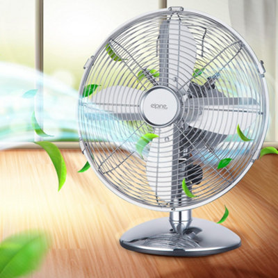 扇風機・サーキュレーター Model No.EL107 12inch l Desk Fan Amazon Basics Compact Desk Fan with 3-Speed Adjustable Tilt