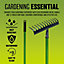 New 12 Tooth Lawn Rake Shaft Garden Handle Diy Metal Head Carbon Steel