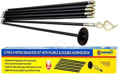 Drain store rods b&q