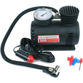 New 12v Compact Air Compressor Pump Bike Car Van Tyre Inflator Bicycle Ball