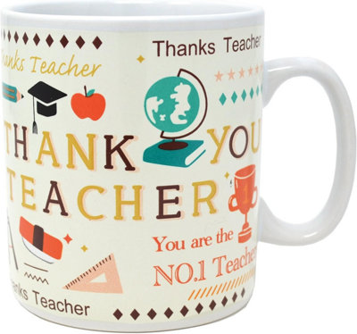 New 13cm Jumbo Thanks Teacher Coffee Drinking Mug Tea Cup Gift Present Kitchen