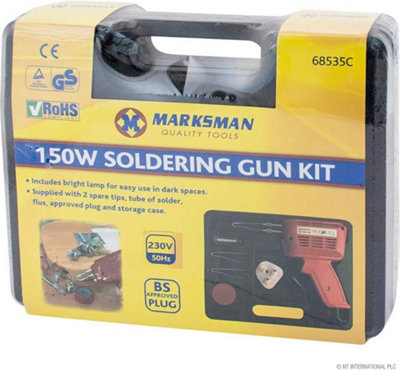 Solder gun kit top