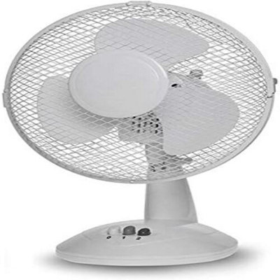 New 16" Oscillating Table Desk Fan Cooling Air 3 Speed Home Office 45W Base Silent Inch Watt