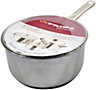 New 16cm Saucepan With Glass Lid Stainless Steel Pot Cooking Dish