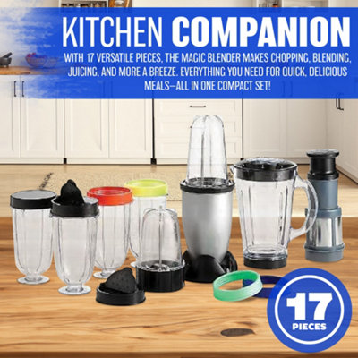 Home Kitchen 5 in 1 Multi-Function Juice Extractor Blender Grinder Chopper  Food Processor - Bed Bath & Beyond - 31423903