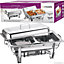 New 2 Pans Chafing Dish Set Stainless Steel 8.5l Party Cater Food Warmer Serving