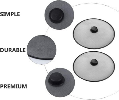 New 29cm Metal Splatter Cover Lid Cooking Frying Pan Kitchen Protector ...