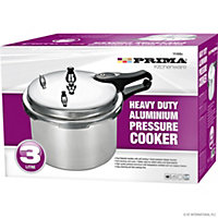 New 3 Litre Pressure Cooker Aluminium Kitchen Cooking Steamer Catering Handle
