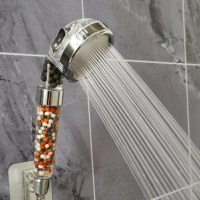 New 3 Mode High Pressure Shower Head with Adjustable Ionic Filter and ...