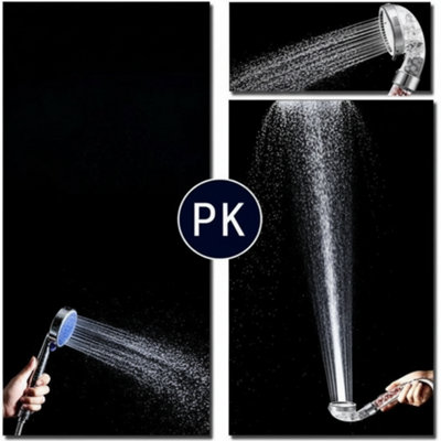 New 3 Mode High Pressure Shower Head with Adjustable Ionic Filter and ...