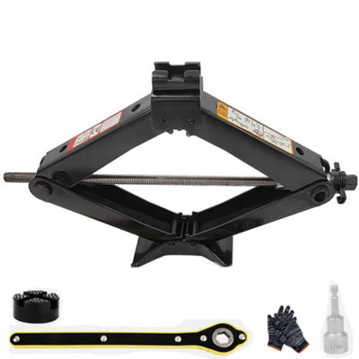 New 3 Ton Scissor Car jack Auto Jack Kit 3000kg w/Hand Crank Wrench ...