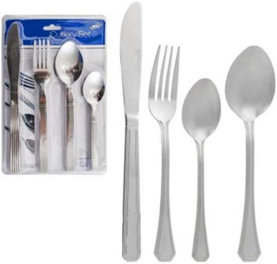 New 32pc Cutlery Set Kitchen Stainless Steel Tableware Dining Kit Spoon Fork