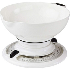 New 3kg Retro Kitchen Scale Weighing Cooking Food Weight Round Bowl Mechanical