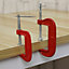 New 4" Heavy Duty G Clamp Iron Clamps Wood Working Welding Support Tool Diy