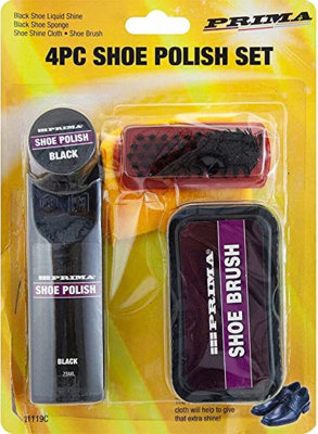 4 Pc Shoe Polish Sponges Quick Shining Sponge Black Instant Shine Boot  Leather 