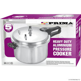 New 5 Litre Pressure Cooker Aluminium Kitchen Cooking Steamer Catering Handle