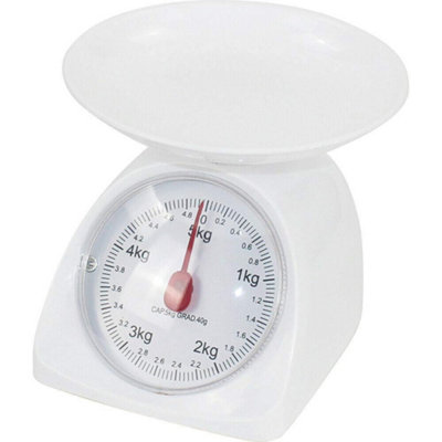 5kg Kitchen Scale Food Weighing Cooking Baking Weight Round Mechanical  Scales