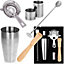 New 6pc Cocktail Shaker Gift Set With Mixer Making Bar Kit Accessories Stainless Steel