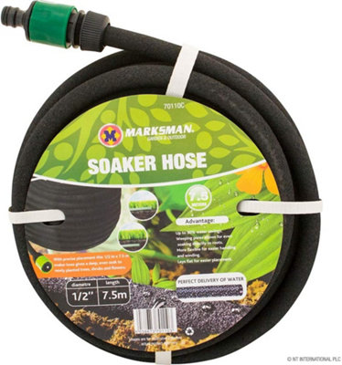 New 7.5m Hozelock Compatible Porous Soaker Hose Garden Drip Irrigation Watering Hosepipe