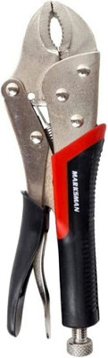 New 7 Inch Locking Plier Heavy Duty Curved Mole Grip Self Pliers Comfort Handles Hand Tool 180mm