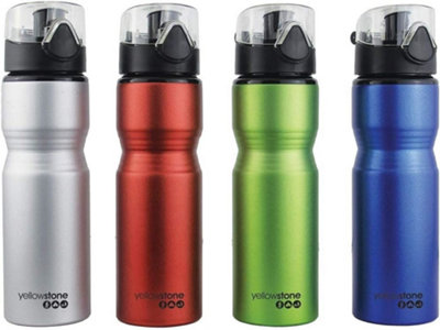 New 750ml Aluminium Sports Bottle Camping Hiking Festivals Lightweight Outdoor