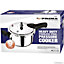 New 9 Litre Heavy Duty Pressure Cooker Stainless Steel Kitchen Cooking Steamer