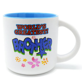 New 9Cm Worlds Greatest Brother Coffee Tea Mug Cup Xmas Gift Birthday Present