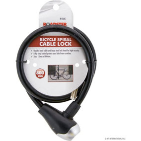 New Armoured Steel Cable Lock Security With 2 Keys Motorcycle Bike 12mm X 800mm