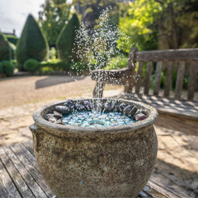 New Award-Winning Hydria Re-chargeable Battery Fountain Kit - Turn Any Pot Into A Water Feature In Minutes
